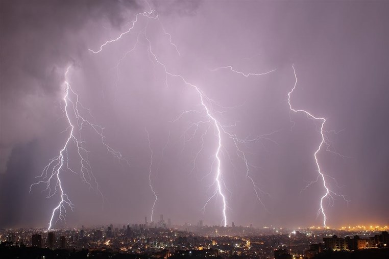 Lebanon Under Thunder Stock Photography